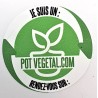 Sticker pot végétal rond 3 cm