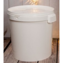 Seau plastique blanc 40kg