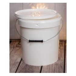 Seau plastique blanc 20 kg