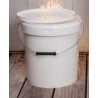 Seau plastique blanc 20 kg